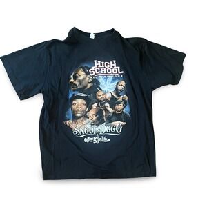 Snoop Dogg & Wiz Khalifa High School Reunion Concert Tour T-Shirt Size Large